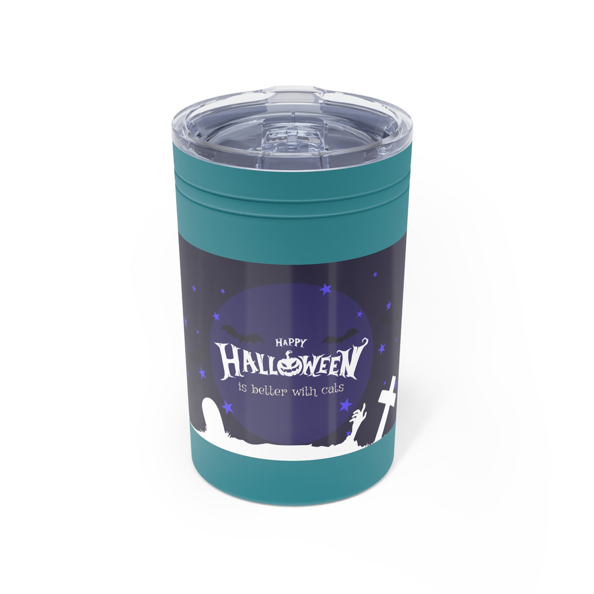Happy Halloween with Witch's Cats | Vacuum Insulated Tumbler